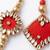set of 2 kundan studded & artificial stones bhaiya bhabhi rakhi with roli chawal