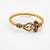 gold plated trishool design rudraksh rakhi bracelet with roli chawal chandan mishri