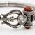 silver plated trishool design rudraksh rakhi bracelet with roli chawal chandan mishri