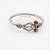 silver plated trishool design rudraksh rakhi bracelet with roli chawal chandan mishri