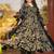 Floral printed muslin v neck navy-blue anarkali set