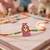 stylish artificial beads kids thread rakhi with roli chawal chandan mishri