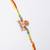 stylish artificial beads kids thread rakhi with roli chawal chandan mishri