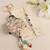 set of 2 purse design evil eye & beads bhaiya bhabhi rakhi with roli chawal