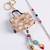 set of 2 purse design evil eye & beads bhaiya bhabhi rakhi with roli chawal