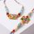 set of 2 multicolor artificial beads bhaiya bhabhi rakhi with roli chawal chandan