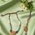set of 2 multicolor artificial beads bhaiya bhabhi rakhi with roli chawal chandan