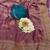 Purple chiffon embroidered saree with sequins work