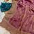 Purple chiffon embroidered saree with sequins work
