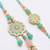 set of 2 round artificial beads traditional bhaiya bhabhi rakhi with roli chawal