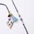 set of 2 evil eye beaded heart shape bhaiya bhabhi rakhi with roli chawal chandan