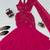 pink georgette embroidered saree with sequins work ready to wear