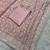Pink georgette embroidered saree with thread work