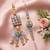 set of 2 artificial beads traditional bhaiya bhabhi rakhi with roli chawal chandan