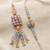 set of 2 artificial beads traditional bhaiya bhabhi rakhi with roli chawal chandan