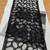 Black net embroidered saree with sequins work