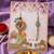 set of 2 artificial stones designer bhaiya bhabhi rakhi with roli chawal chandan