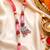set of 2 artificial beads jhumka design bhaiya bhabhi rakhi with roli chawal