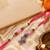 set of 2 artificial beads jhumka design bhaiya bhabhi rakhi with roli chawal