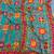 sky blue silk blend printed saree with geometric print