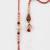 set of 2 multicolor artificial stones & beads bhaiya bhabhi rakhi with roli chawal