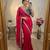 Magenta silk blend embroidered saree with sequins work