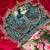 Magenta silk blend embroidered saree with sequins work