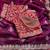 Wine silk blend embroidered saree with sequins work