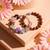 set of 2 rudraksh & seven chakra chip bracelet rakhi with roli chawal chandan mishri