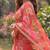 multicolor georgette printed saree with floral print