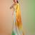 TRICOLOR silk blend printed saree with abstract print