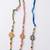 set of 3 multicolor artificial stones & beads thread rakhi with roli chawal chandan