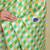Multicolor silk blend printed saree with abstract print