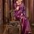 purple silk blend zari woven saree