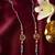 set of 2 multicolor artificial beads thread rakhi with roli chawal chandan mishri