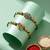 set of 2 multicolor artificial stones & beads thread rakhi with roli chawal chandan