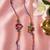set of 2 krishna ji & ganesh ji beaded religious thread rakhi with roli chawal