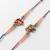 set of 2 krishna ji & ganesh ji beaded religious thread rakhi with roli chawal