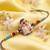 kids shinchan character artificial beads thread rakhi with roli chawal chandan mishri