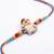 kids shinchan character artificial beads thread rakhi with roli chawal chandan mishri