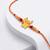 kids pikachu pokemon cartoon yellow & red thread rakhi with roli chawal chandan mishri