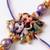 radha krishna multicolor artificial beads thread rakhi with roli chawal chandan mishri