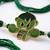 kids hulk character artificial beads thread rakhi with roli chawal chandan mishri