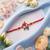 kids spider man character artificial beads thread rakhi with roli chawal chandan