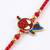 kids spider man character artificial beads thread rakhi with roli chawal chandan