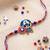 kids avengers character artificial beads thread rakhi with roli chawal chandan mishri