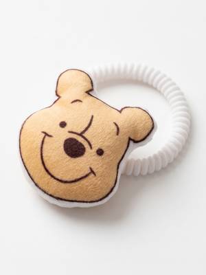 kids pooh character artificial beads rakhi with roli chawal chandan mishri 3