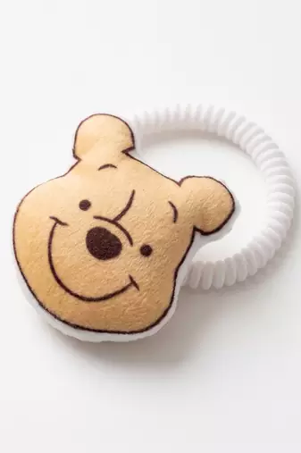 kids pooh character artificial beads rakhi with roli chawal chandan mishri