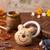 kids pooh character artificial beads rakhi with roli chawal chandan mishri