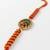 om motif divine religious thread rakhi with roli chawal chandan mishri
